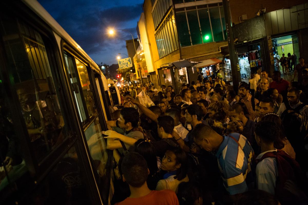 Colapso de transporte publico San Martin, Capitolio, Capuchino
