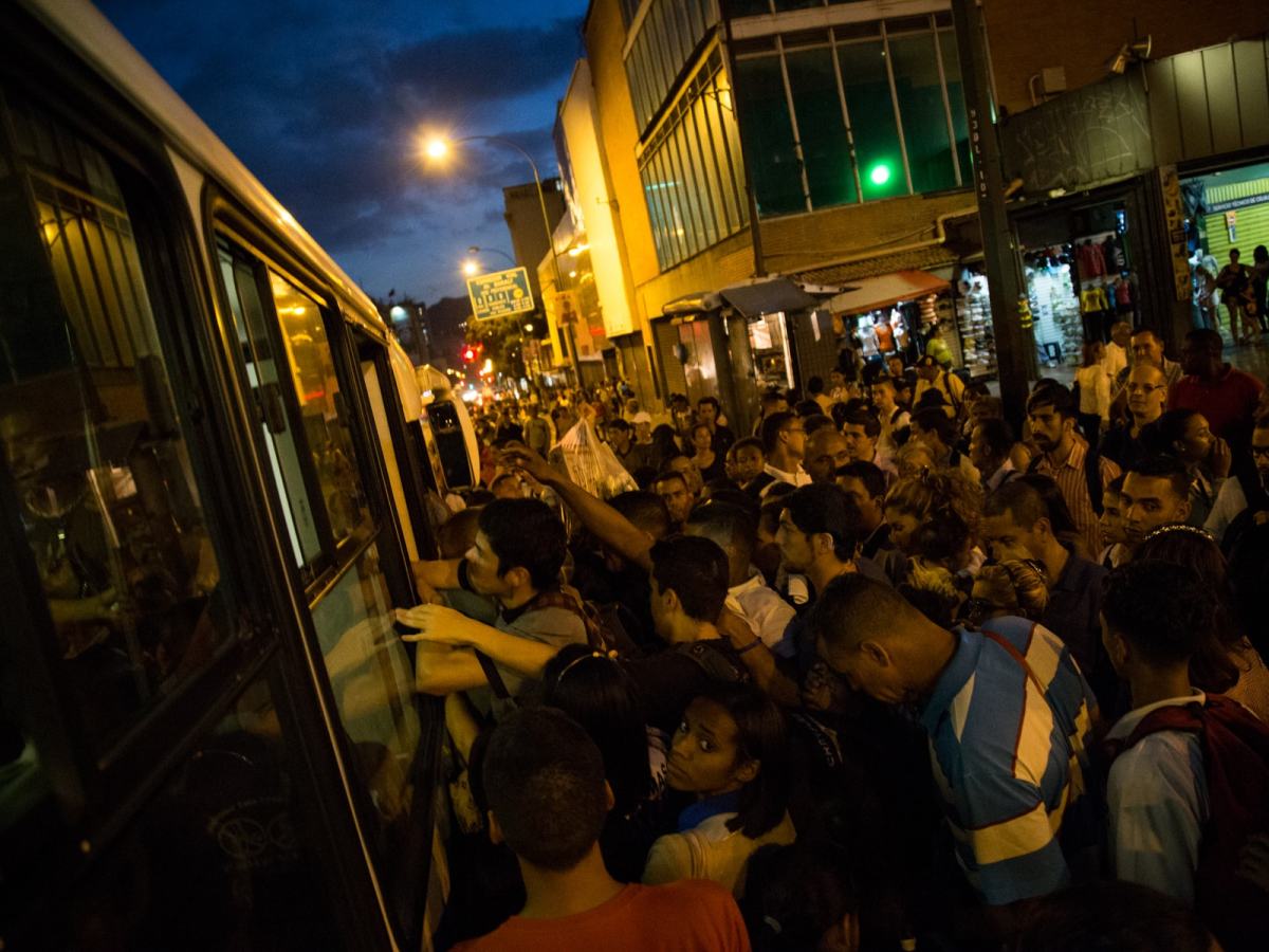 Colapso de transporte publico San Martin, Capitolio, Capuchino