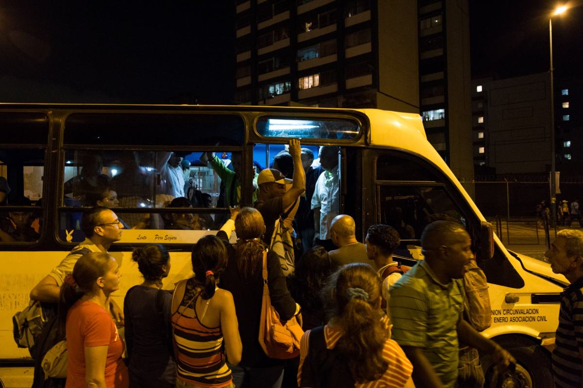 Colapso de transporte publico San Martin, Capitolio, Capuchino