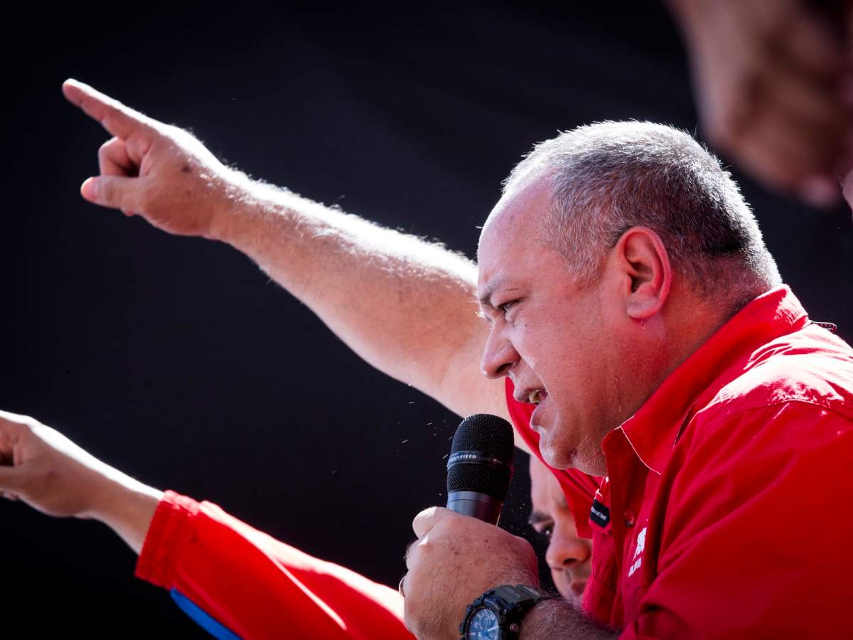Marcha oficialista 23 de enero. Diosdado Cabello.