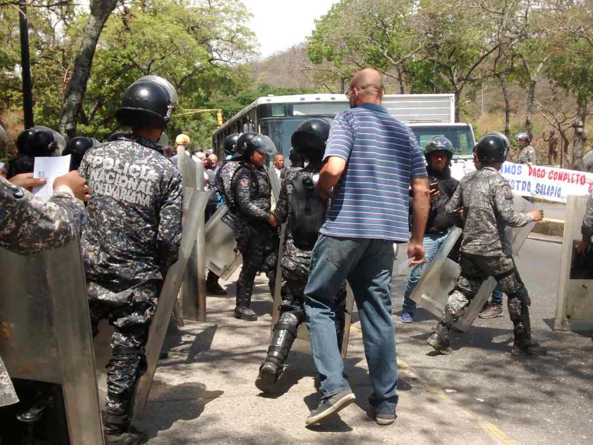PNB impidió la movilización de profesores de la UCV hacia el centro de Caracas