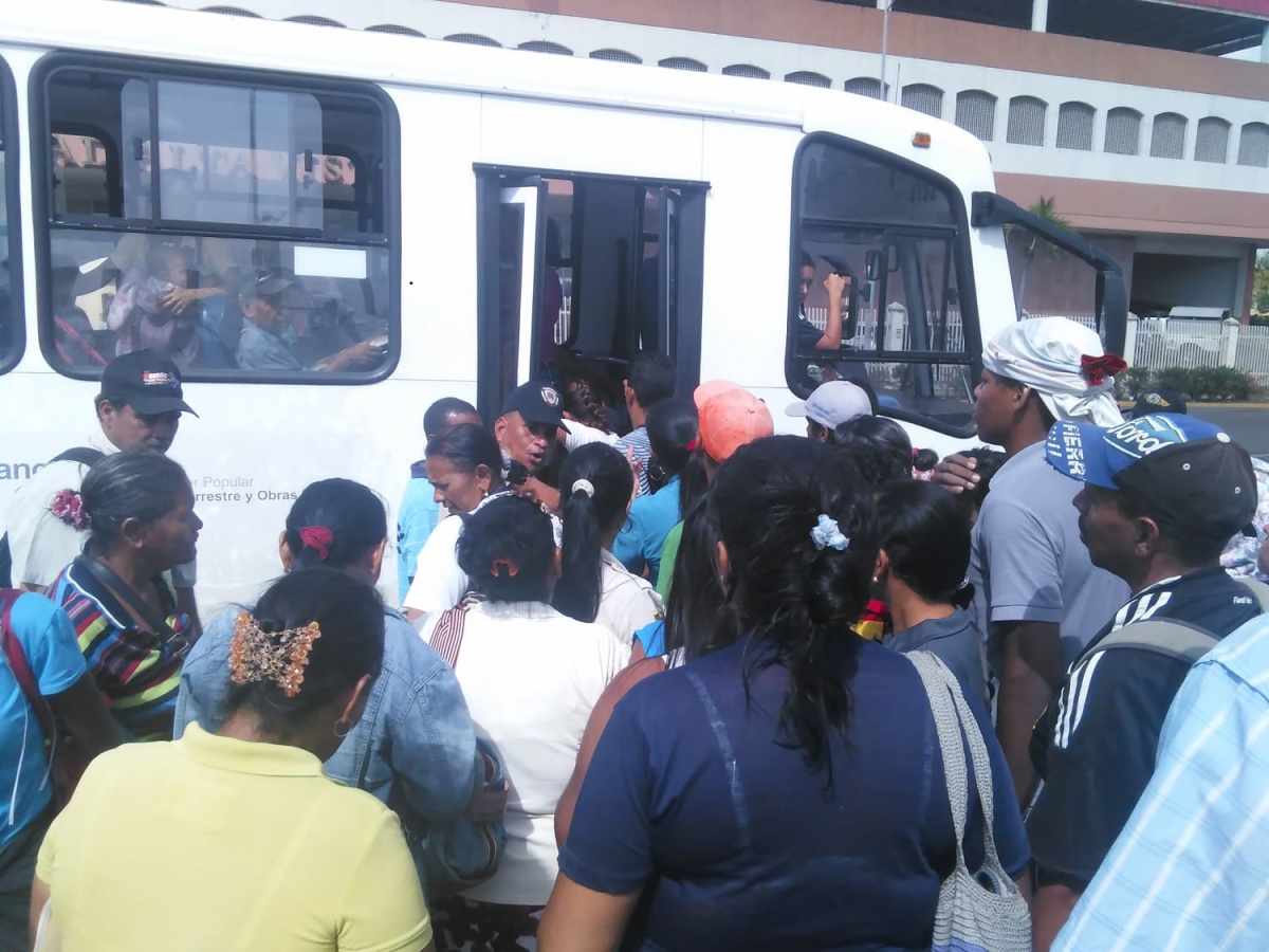 transporte público en guayana