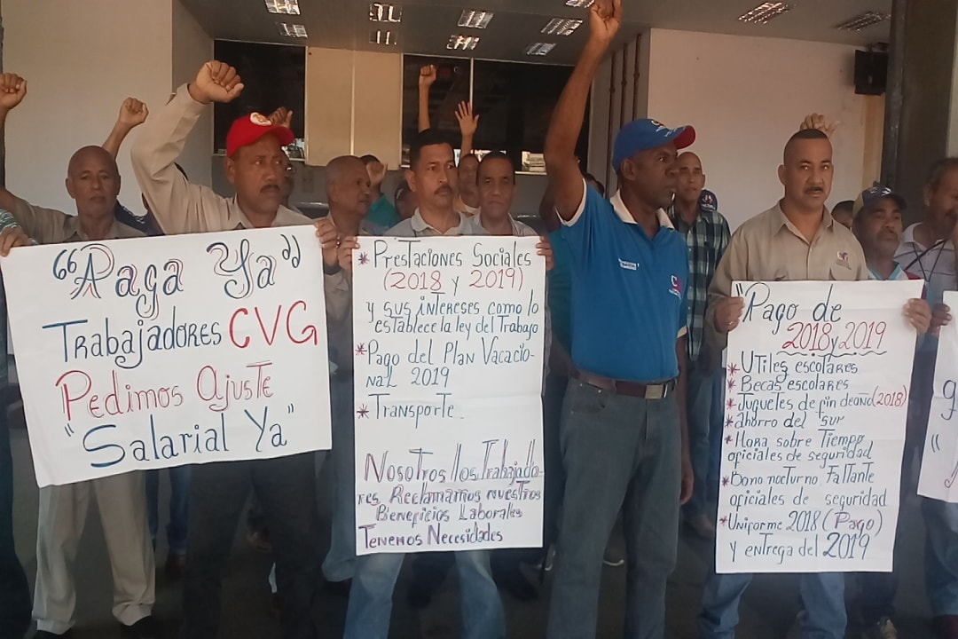 Ser trabajador de CVG es vivir en pobreza