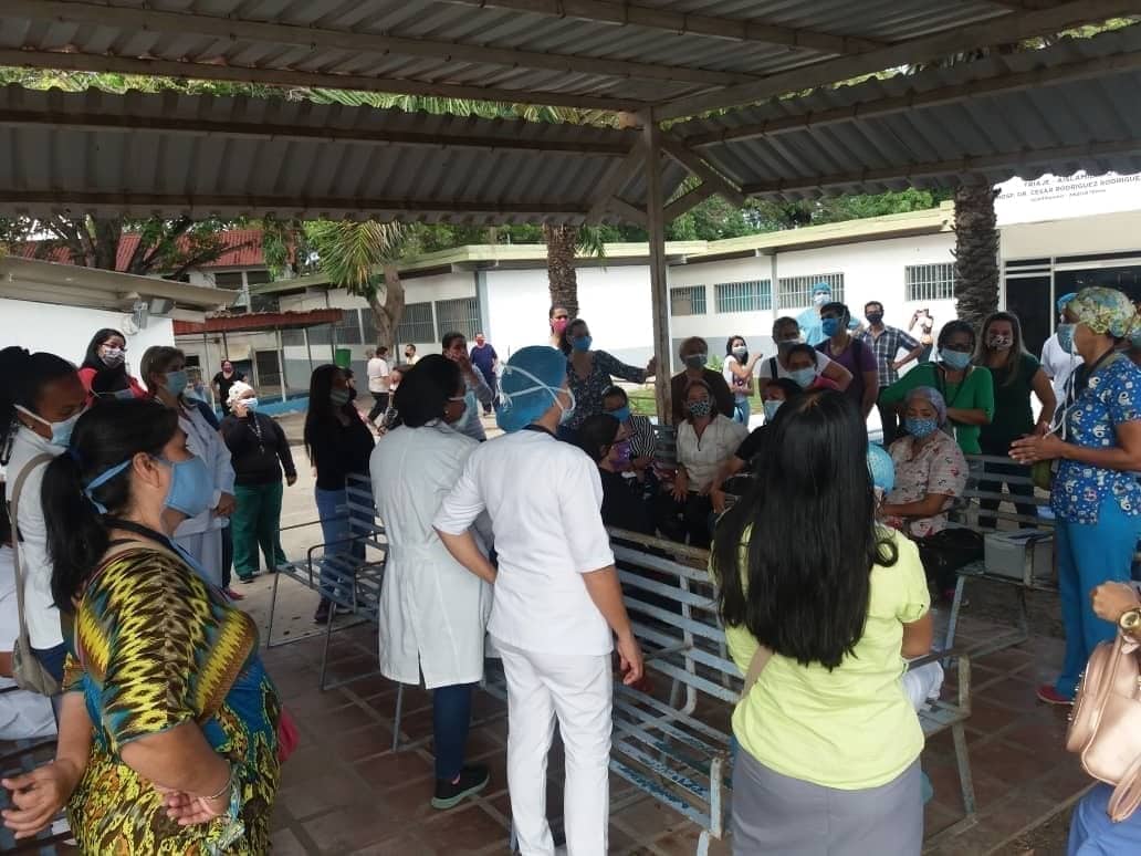 enfermeras del hospital IVSS de Guraguao