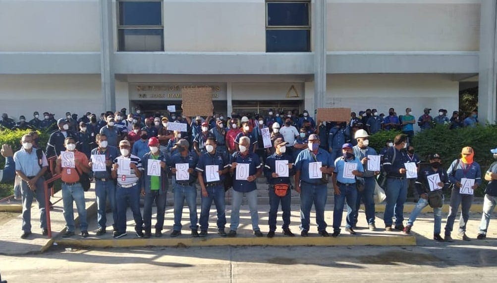 trabajadores del cemento