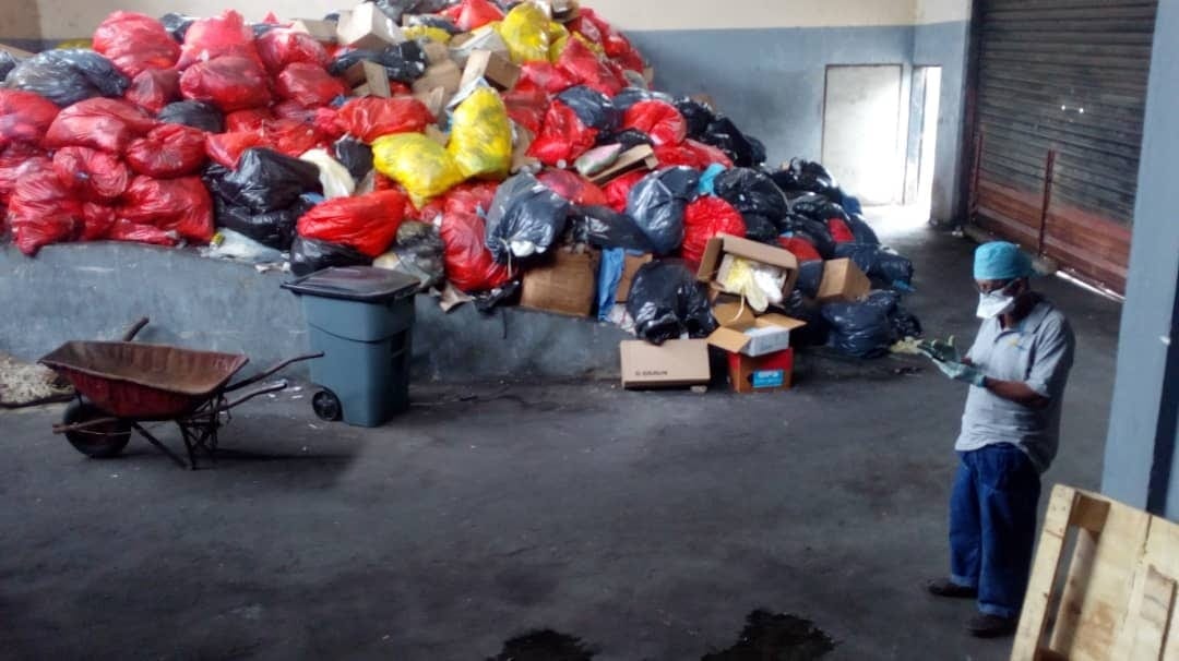 Acumulación de desechos