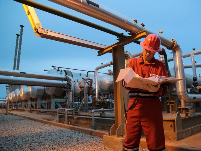 la producción petrolera