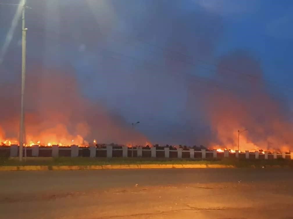 incendio Aeropuerto de Maturín