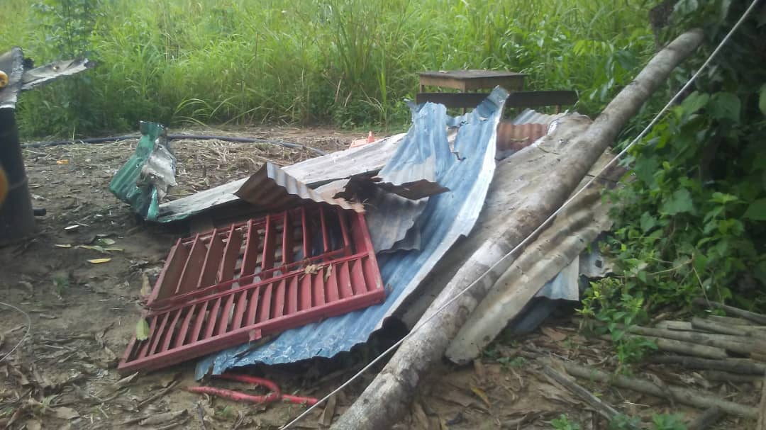 Caída de puentes mantienen incomunicados a asentamientos campesinos en Bolívar