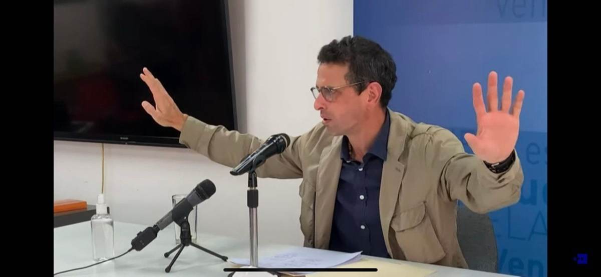 dirigente opositor y excandidato presidencial Henrique Capriles