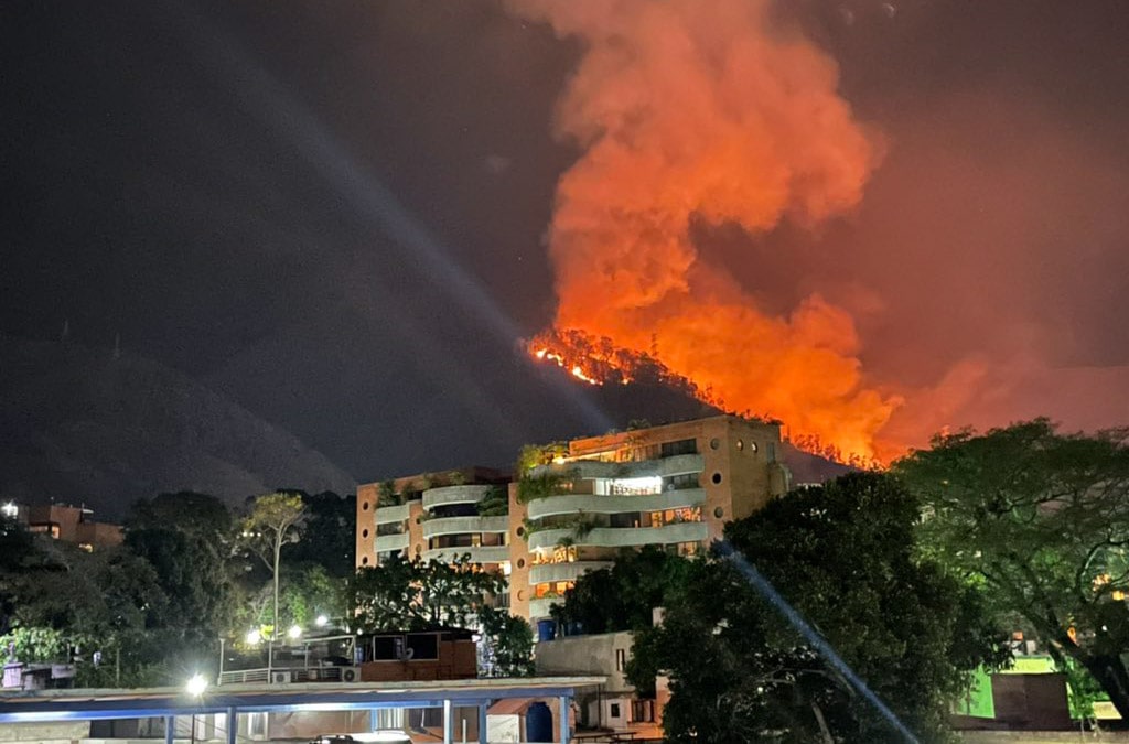 incendios en El Ávila
