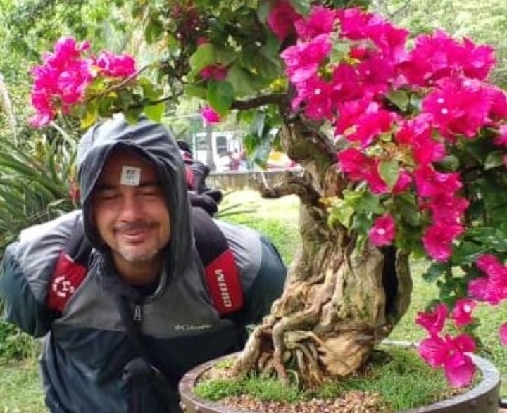 Alexis correia en el Jardín Botánico