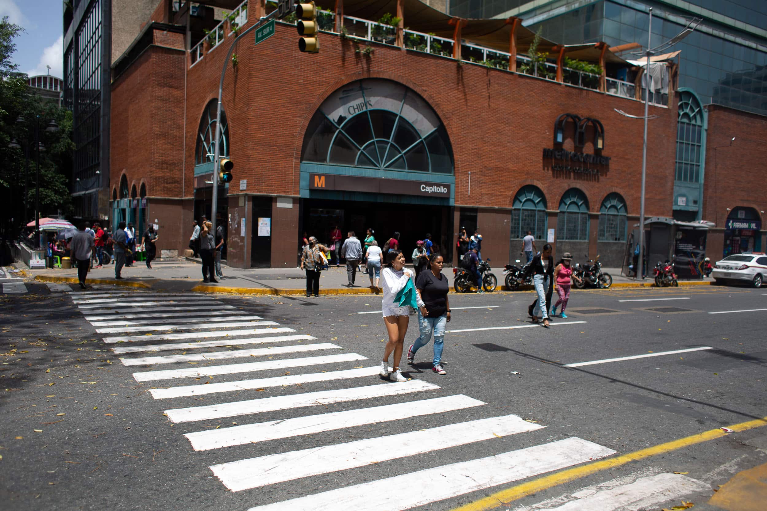metrocenter, calle, transeúntes, caracas, rayado, centro