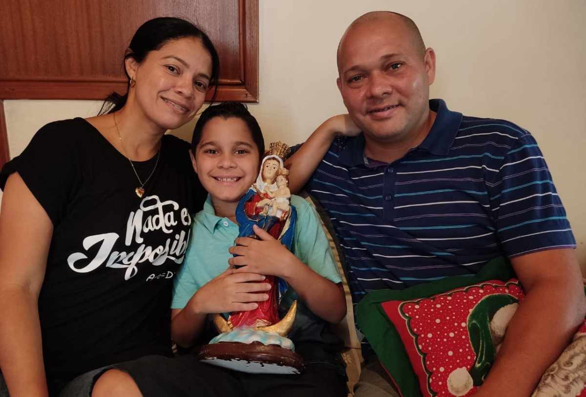 Familia de milagro la chinita