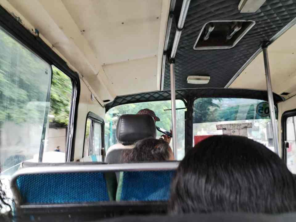 transporte público, camionetas, bus