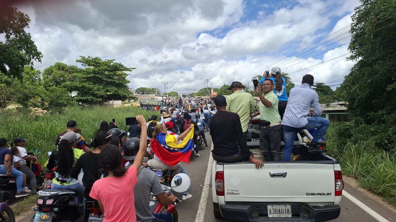 María Corina Machado y el furor que causó en el sur de Bolívar