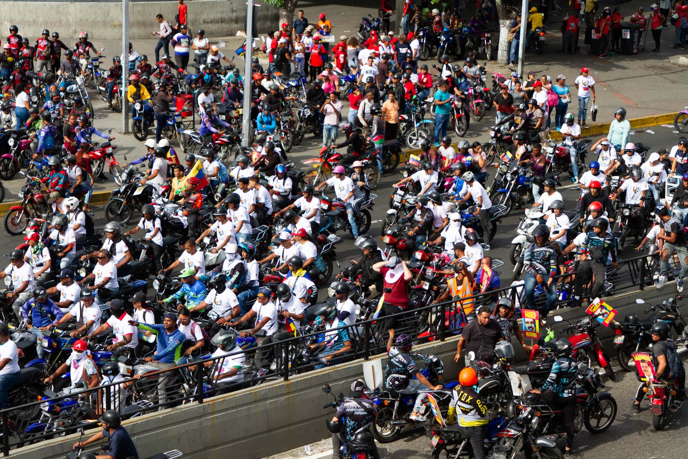 Cierre de campaña de Maduro, motorizados