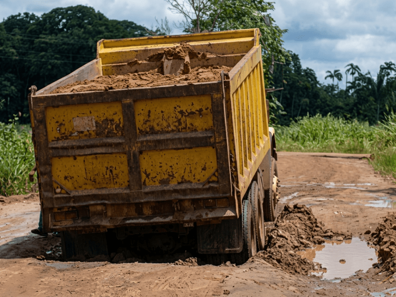 Colapso vial en El Palmar frena su producción agropecuaria en el noreste de Bolívar