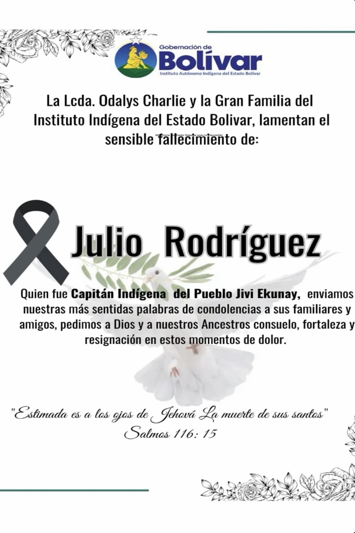 Hallan muerto a capitán indígena secuestrado por grupos irregulares en Bolívar 